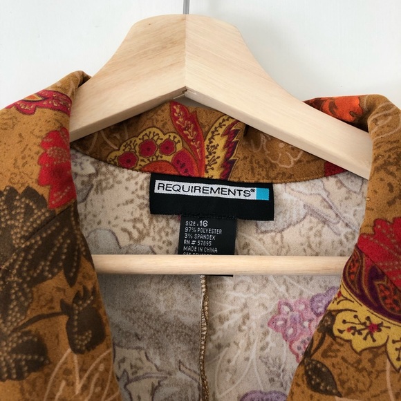 Vintage Fall Paisley Blazer - Picture 4 of 4